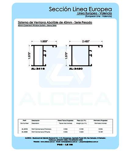 SERIE ABATIBLE DE 40MM